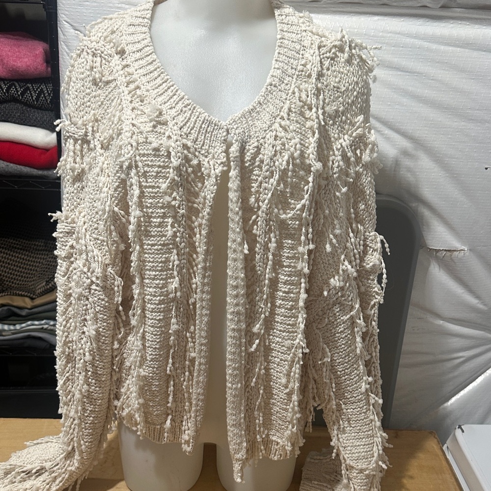 Elegant Cream Women's Cardigan